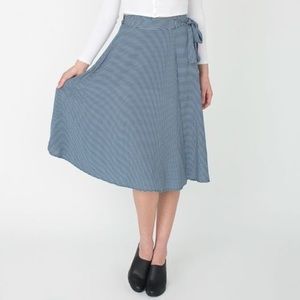 American Apparel Gingham Wrap Skirt